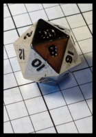 Dice : Dice - Metal Dice - D20 in Polished Steel - Gen Con Aug 2014